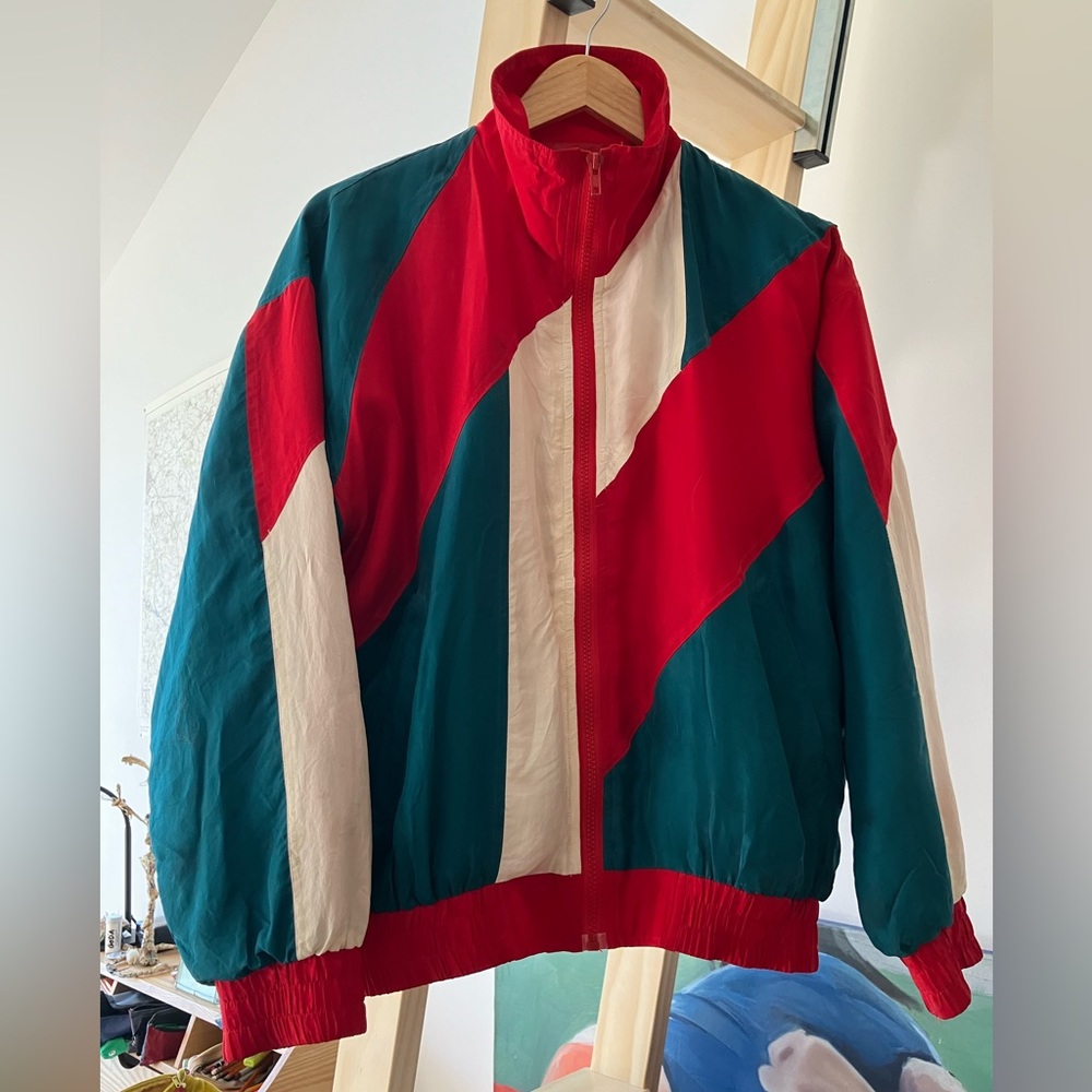Retro Silk Bomber